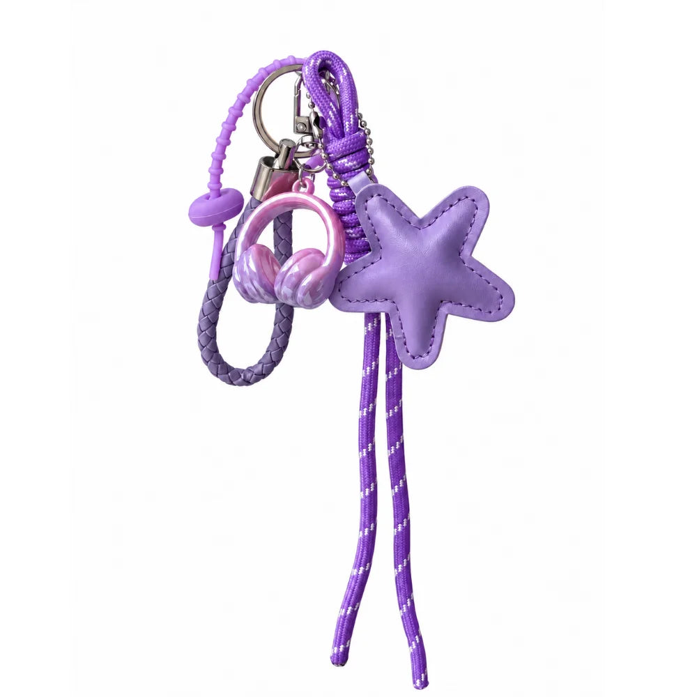 Lavender Star Bag Charm