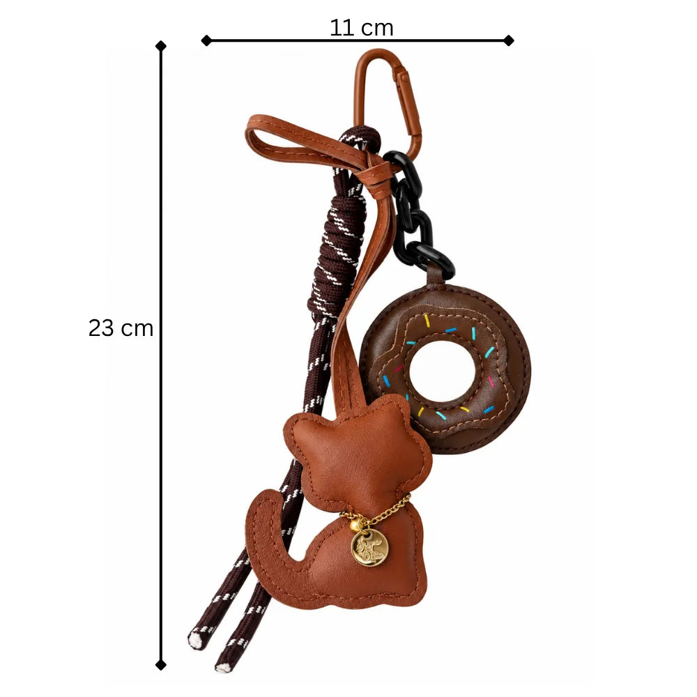 Doughnut Cat Bag Charm