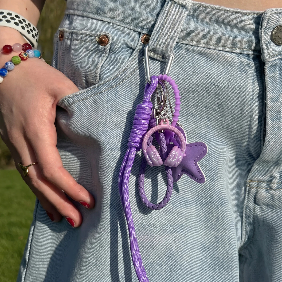 Lavender Star Bag Charm