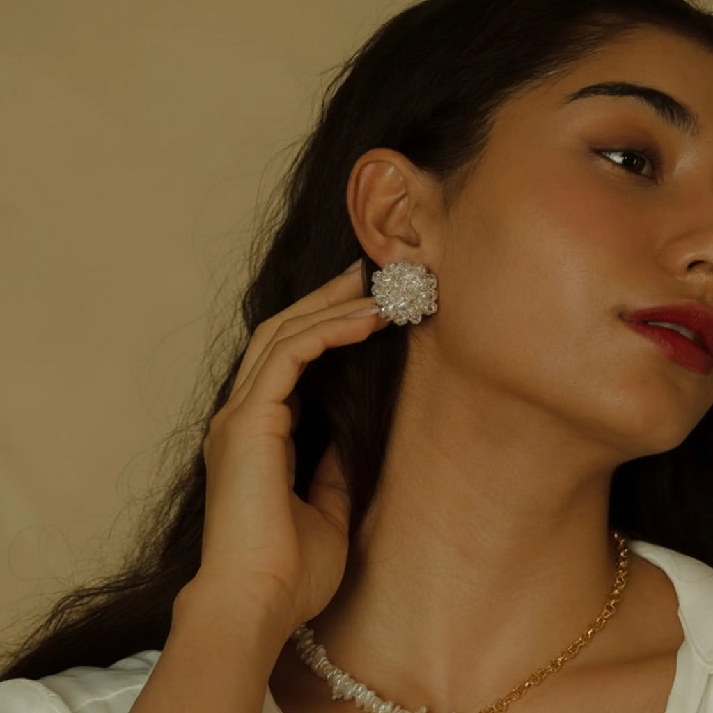 Crystal Knots Earrings