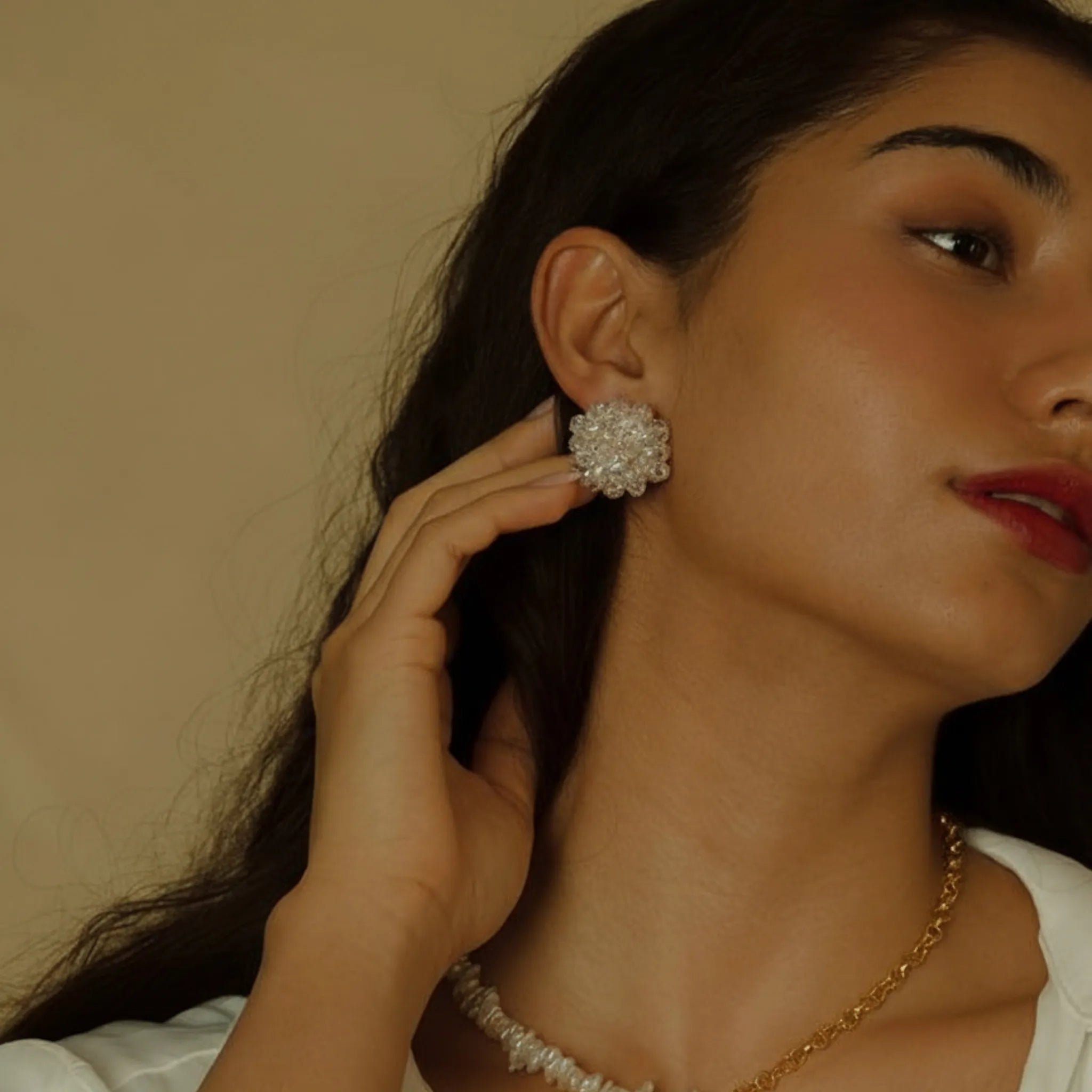 Crystal Knots Earrings