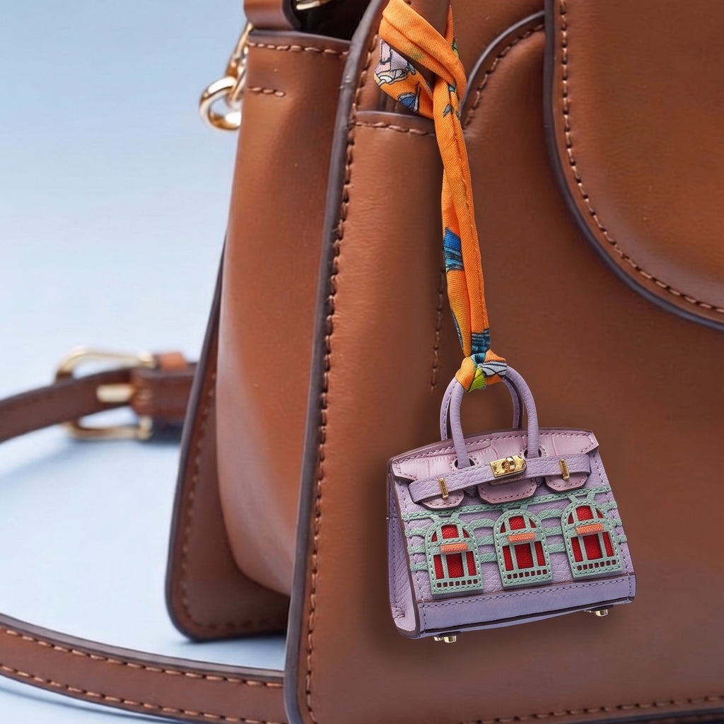 Lavender Facade Bag Charm