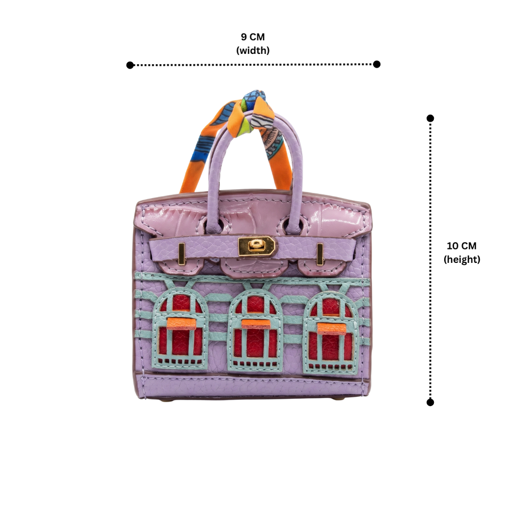 Lavender Facade Bag Charm