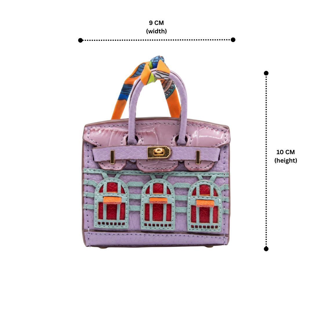 Lavender Facade Bag Charm