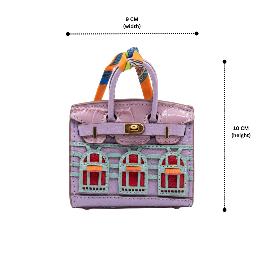 Lavender Facade Bag Charm