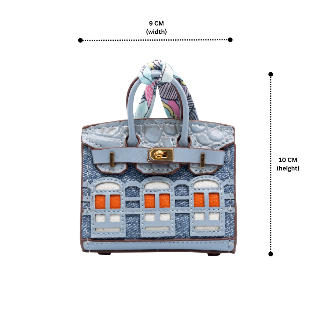 Slate Facade Bag Charm