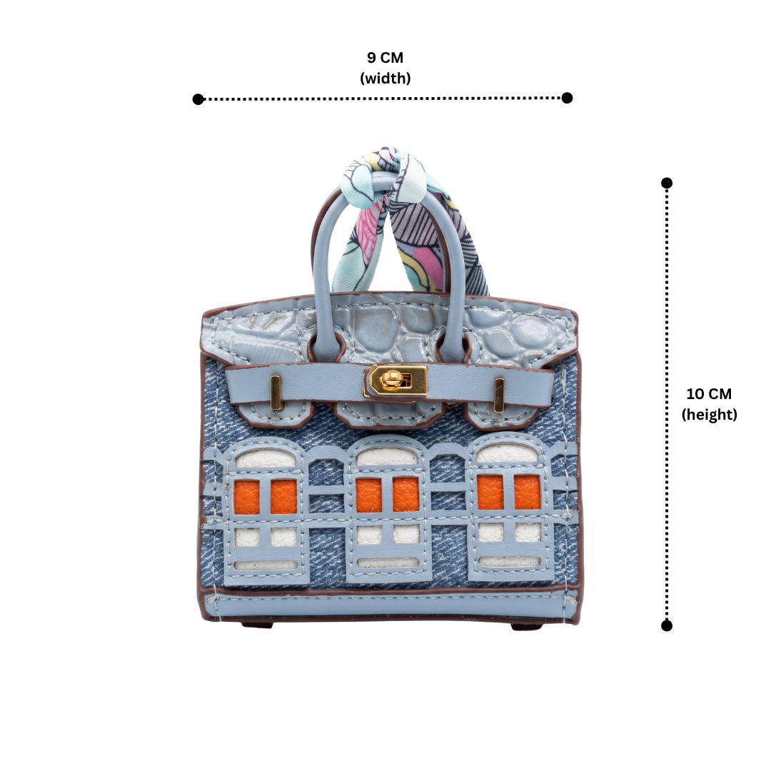 Slate Facade Bag Charm