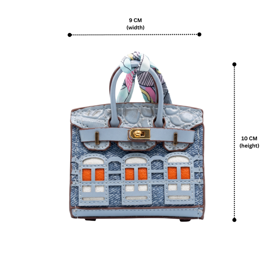 Slate Facade Bag Charm