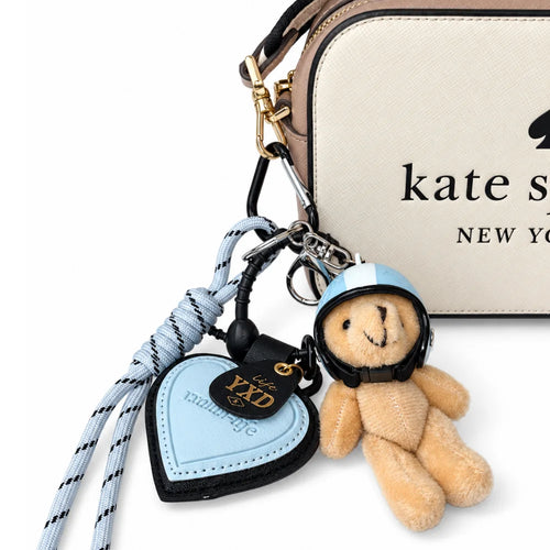 Beige Bear Bag Charm