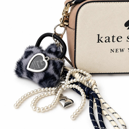 Leopard Print Bag Charm