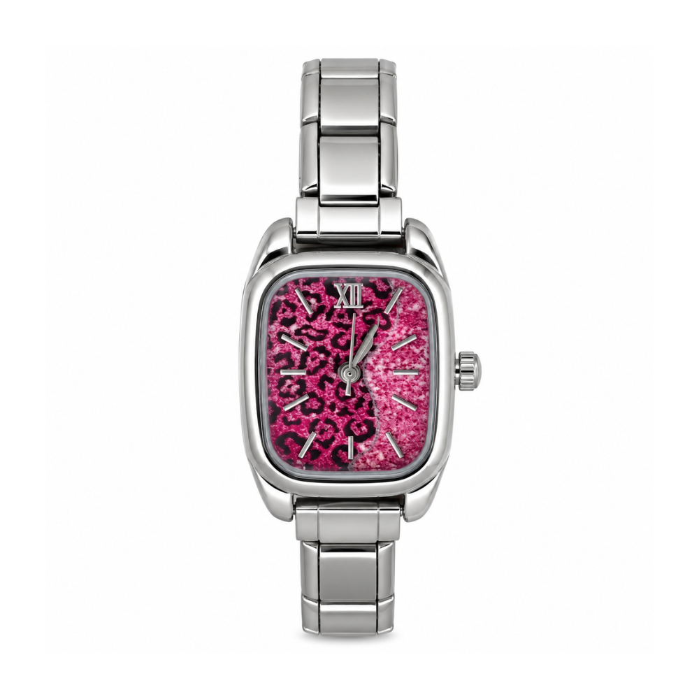 Silver watch — Wild Crush | customisable Italian charm watch