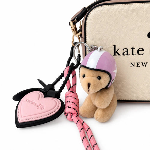 Beige Bear Bag Charm