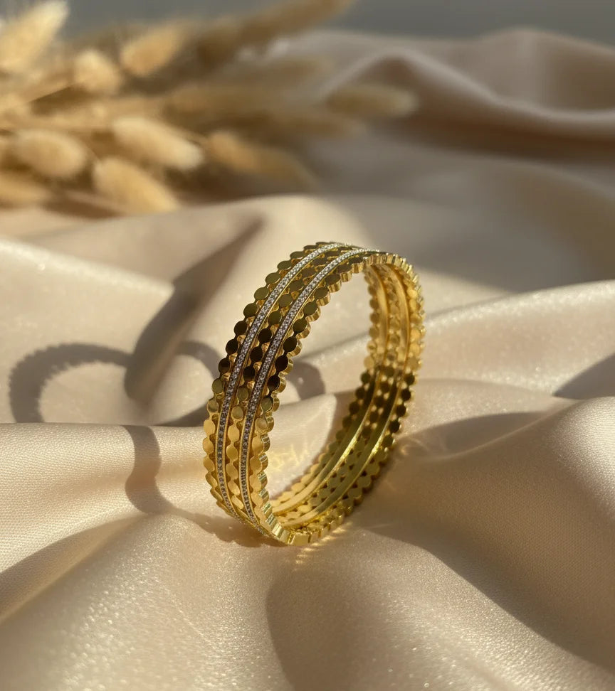 Golden Ripple Cuff