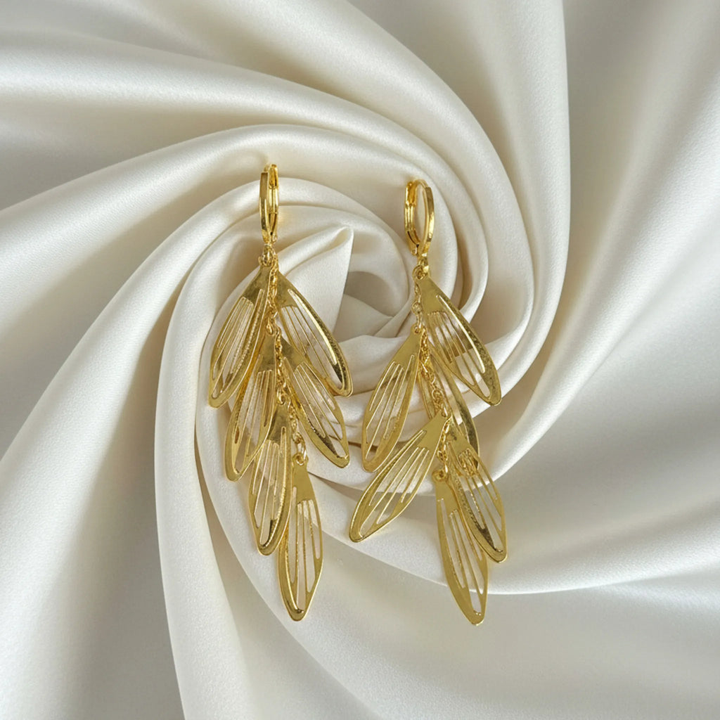 Feather Cascade Earrings