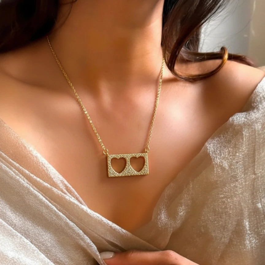Twin Hearts Pendant