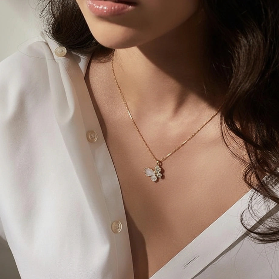 Crystal Wing Pendant