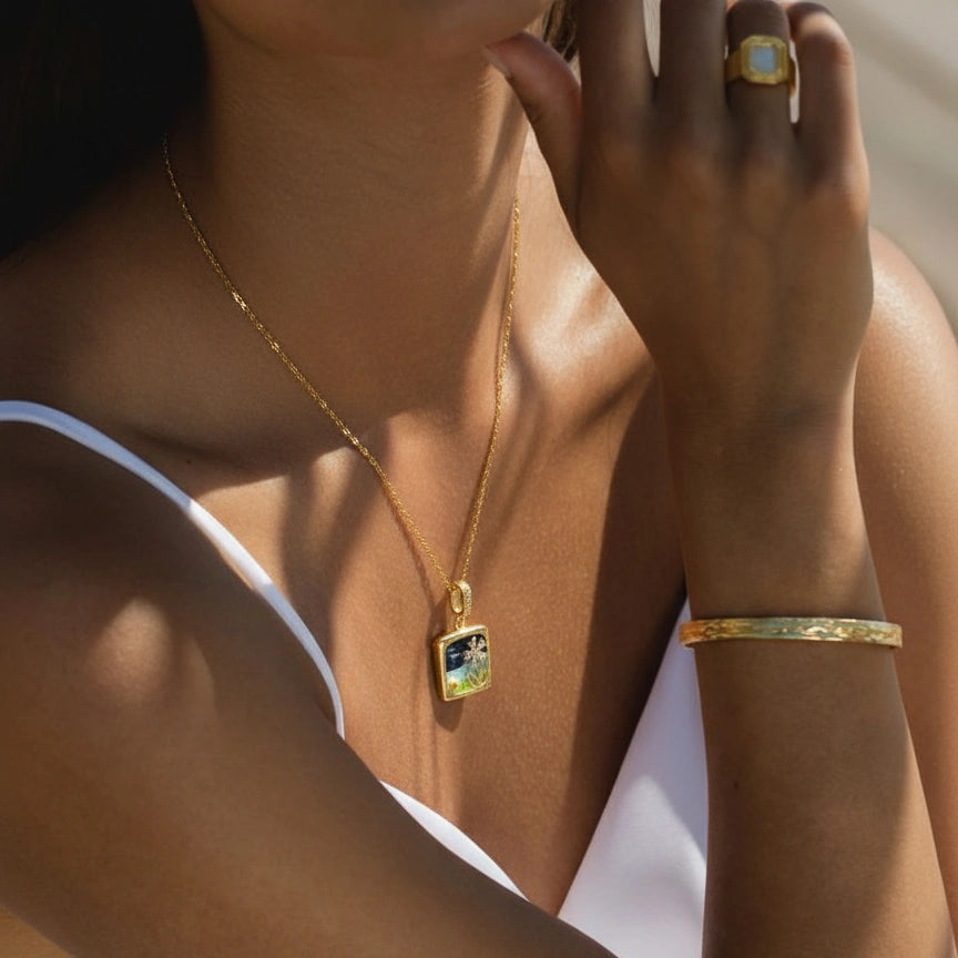 Spring Square Pendant