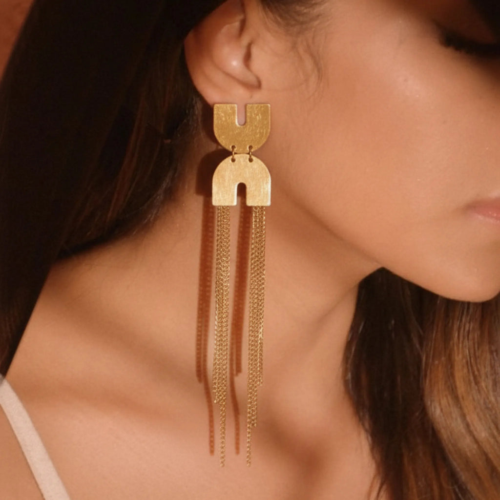 Twin Gate Chains Earrings