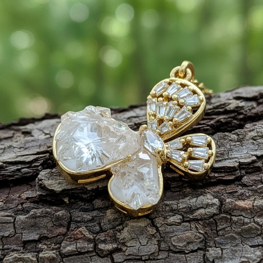 Crystal Wing Pendant