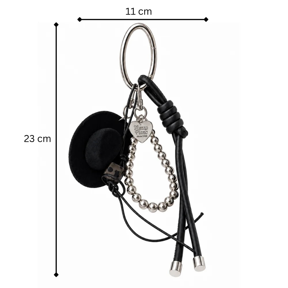Black Hat Bag Charm