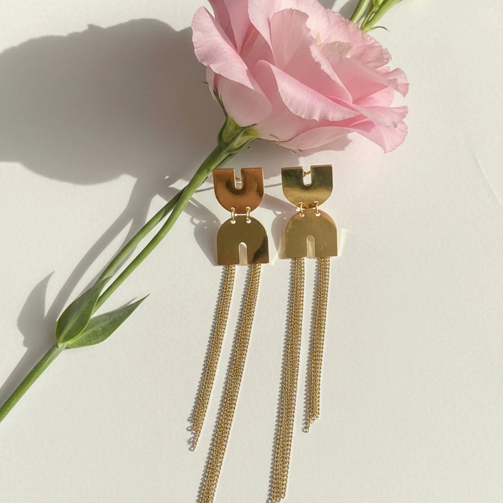 Twin Gate Chains Earrings