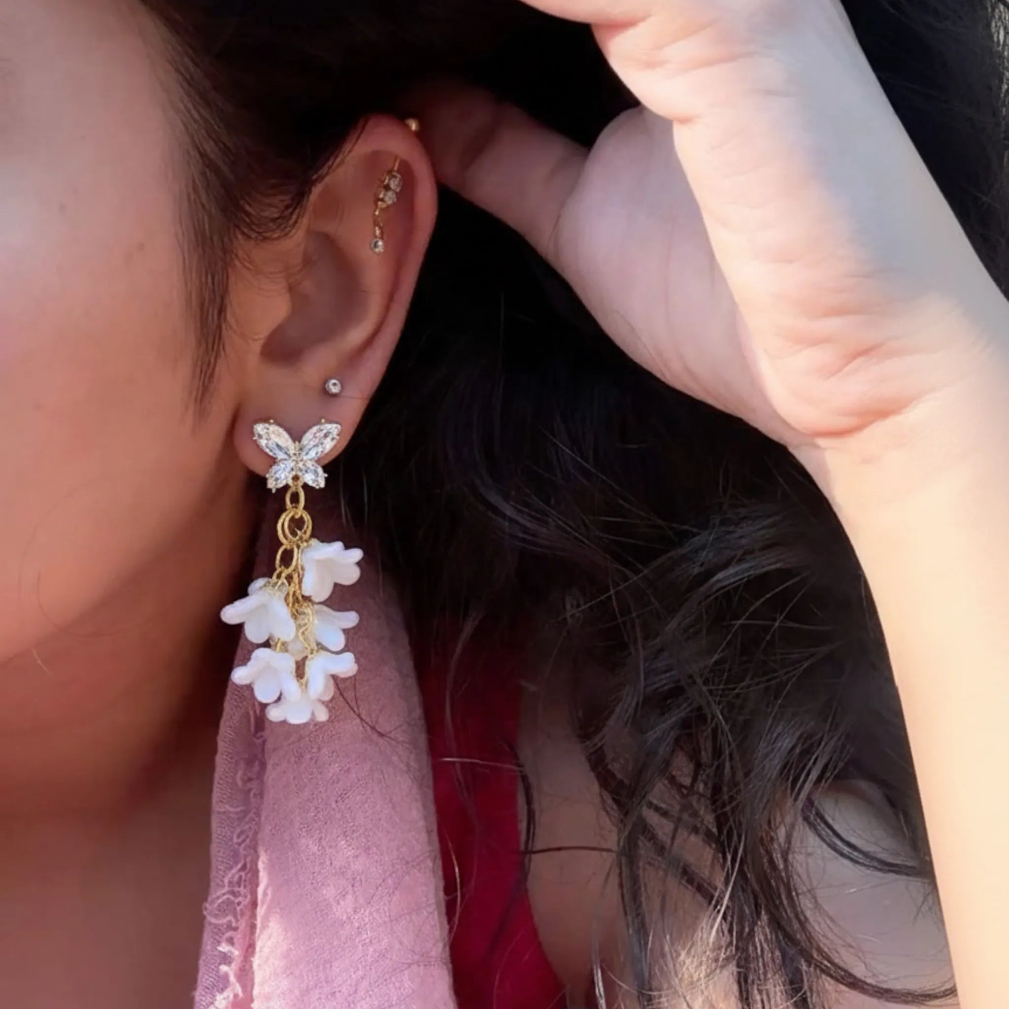 Butterfly Cascade Earrings