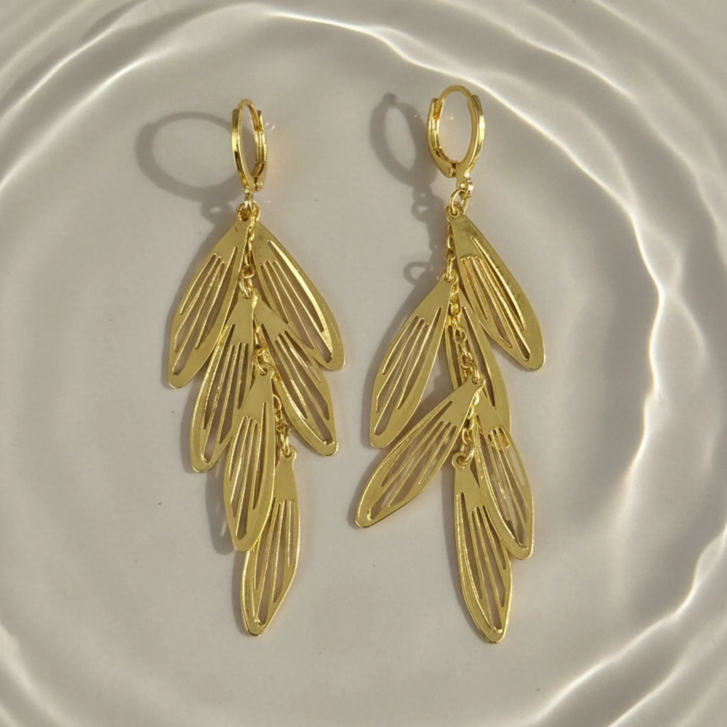 Feather Cascade Earrings