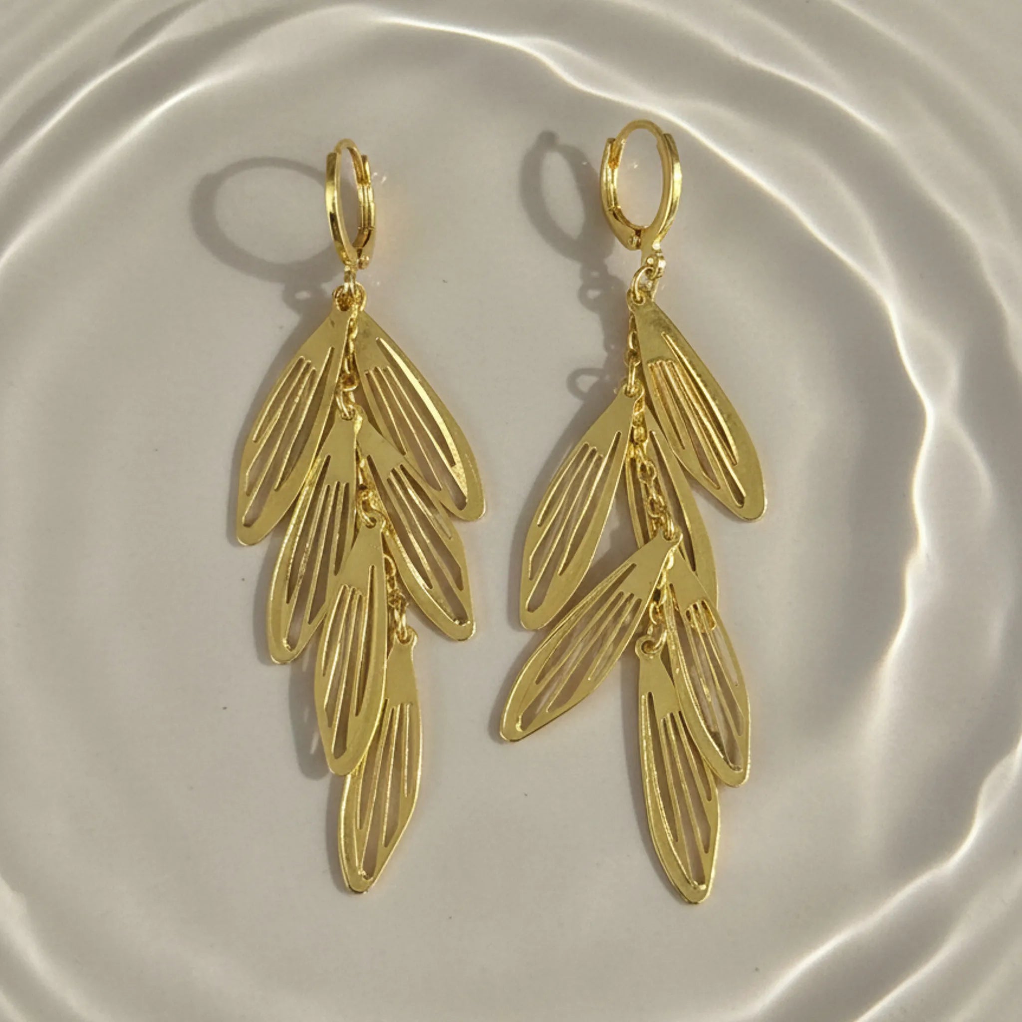 Feather Cascade Earrings