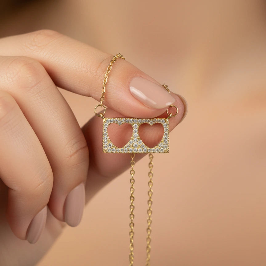Twin Hearts Pendant