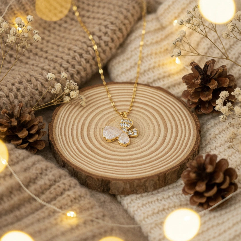 Crystal Wing Pendant