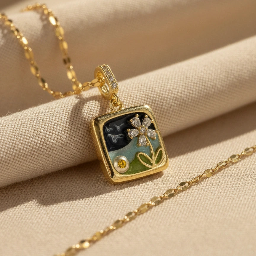 Spring Square Pendant