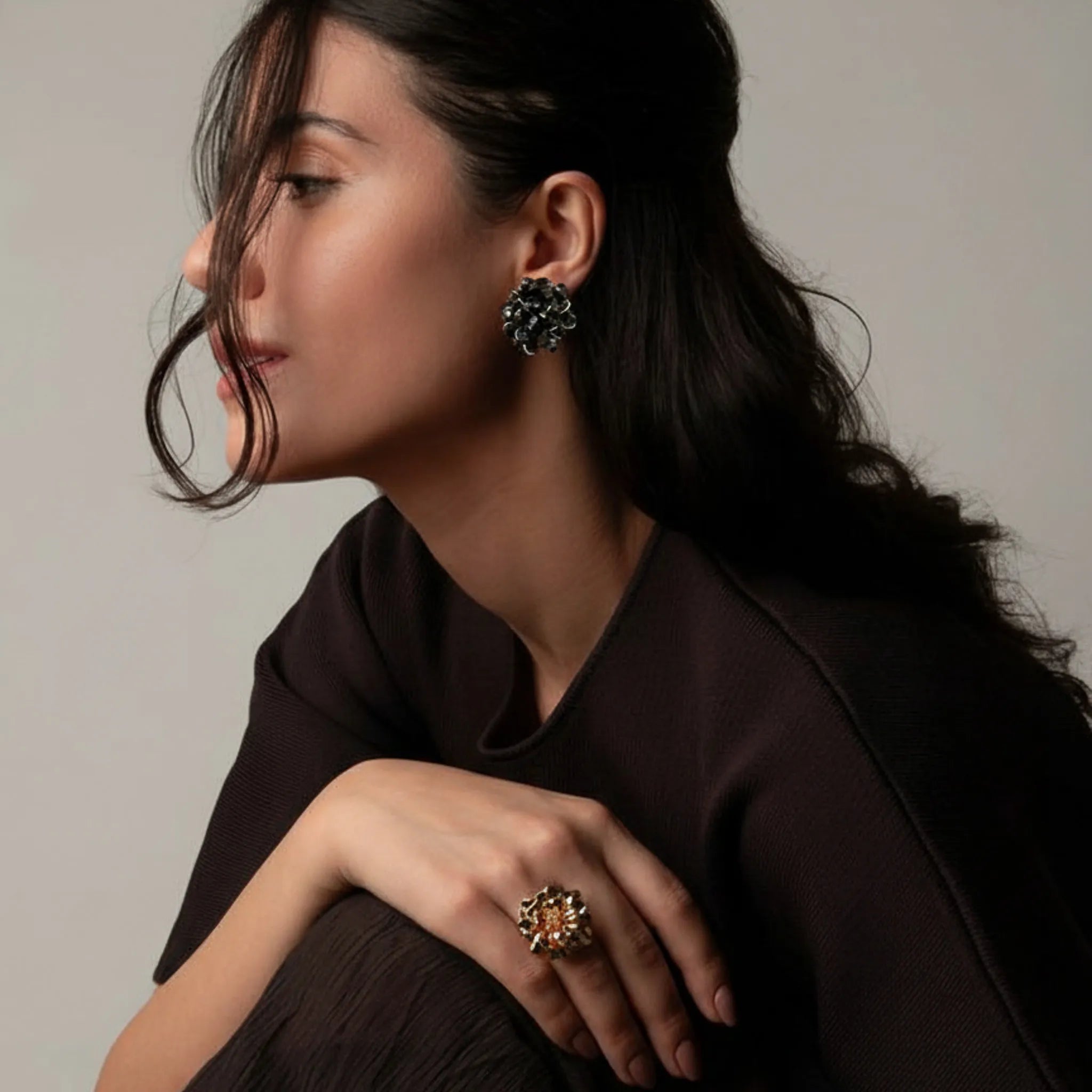 Crystal Knots Earrings