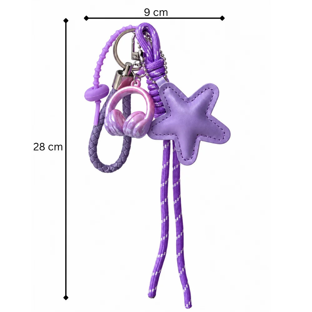 Lavender Star Bag Charm