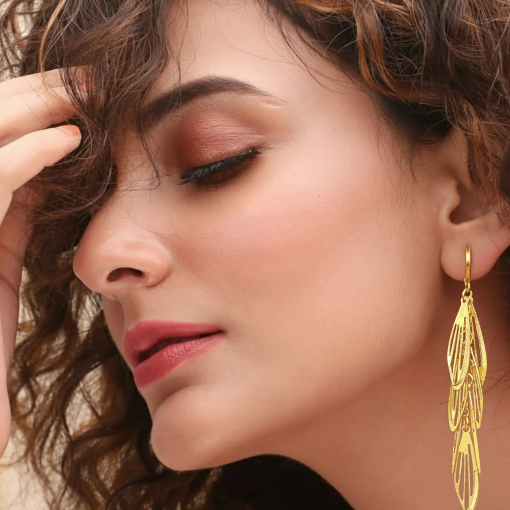 Feather Cascade Earrings