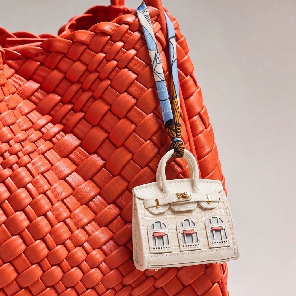 Ivory Facade Bag Charm