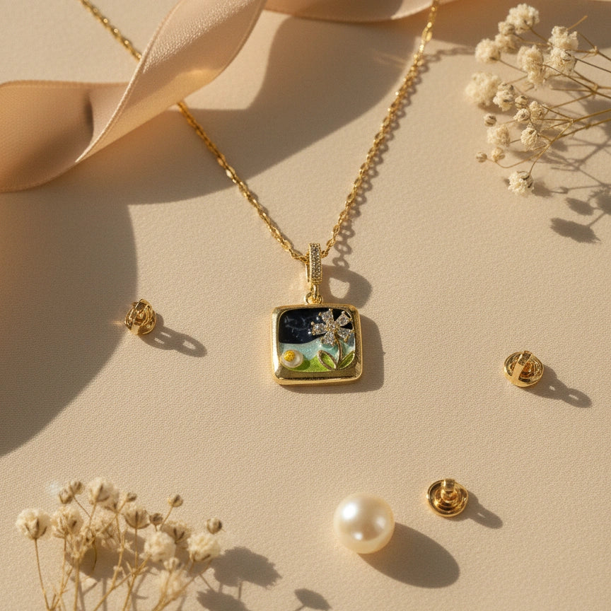 Spring Square Pendant