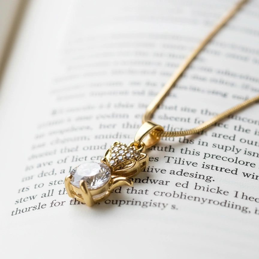 Golden Kitty Pendant