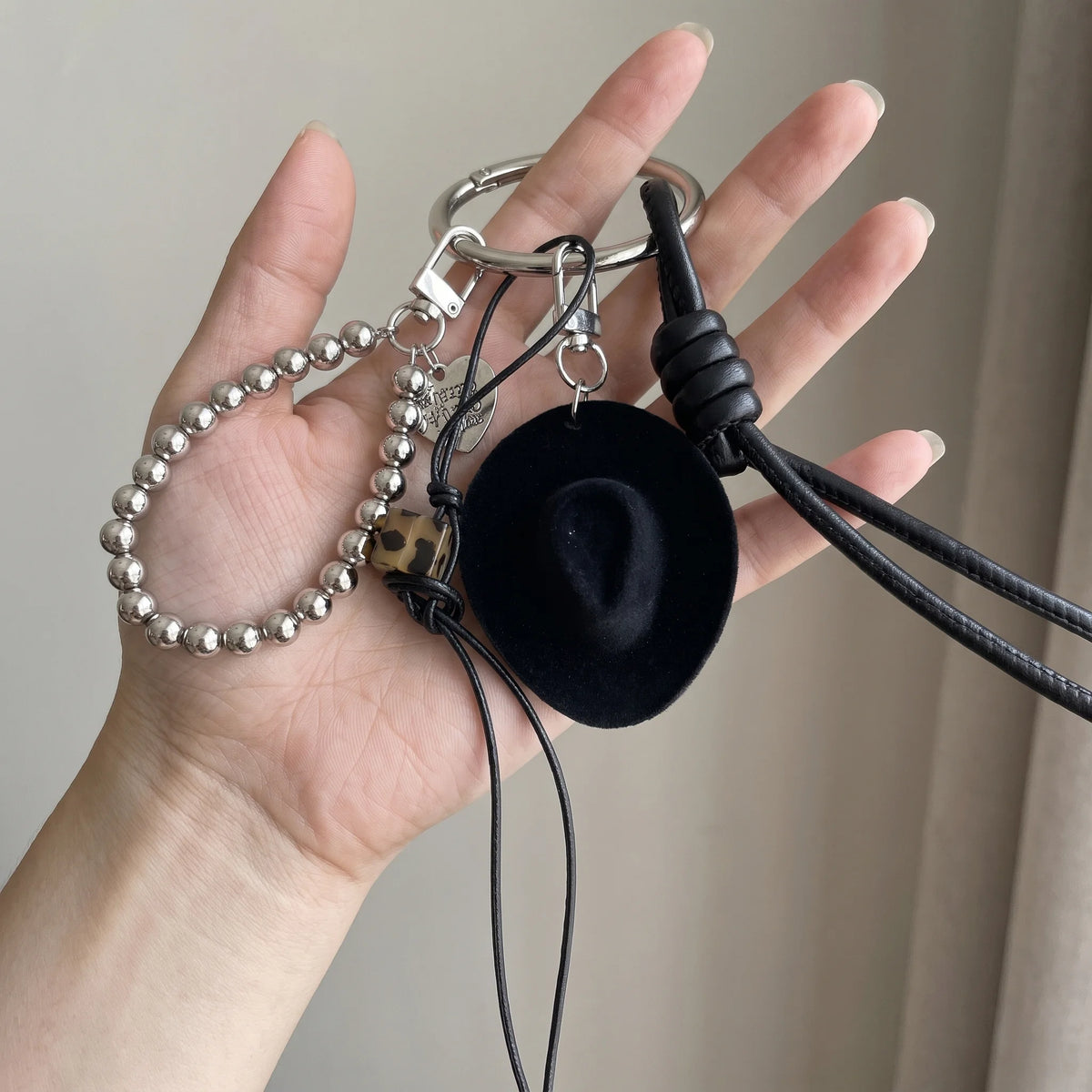Black Hat Bag Charm