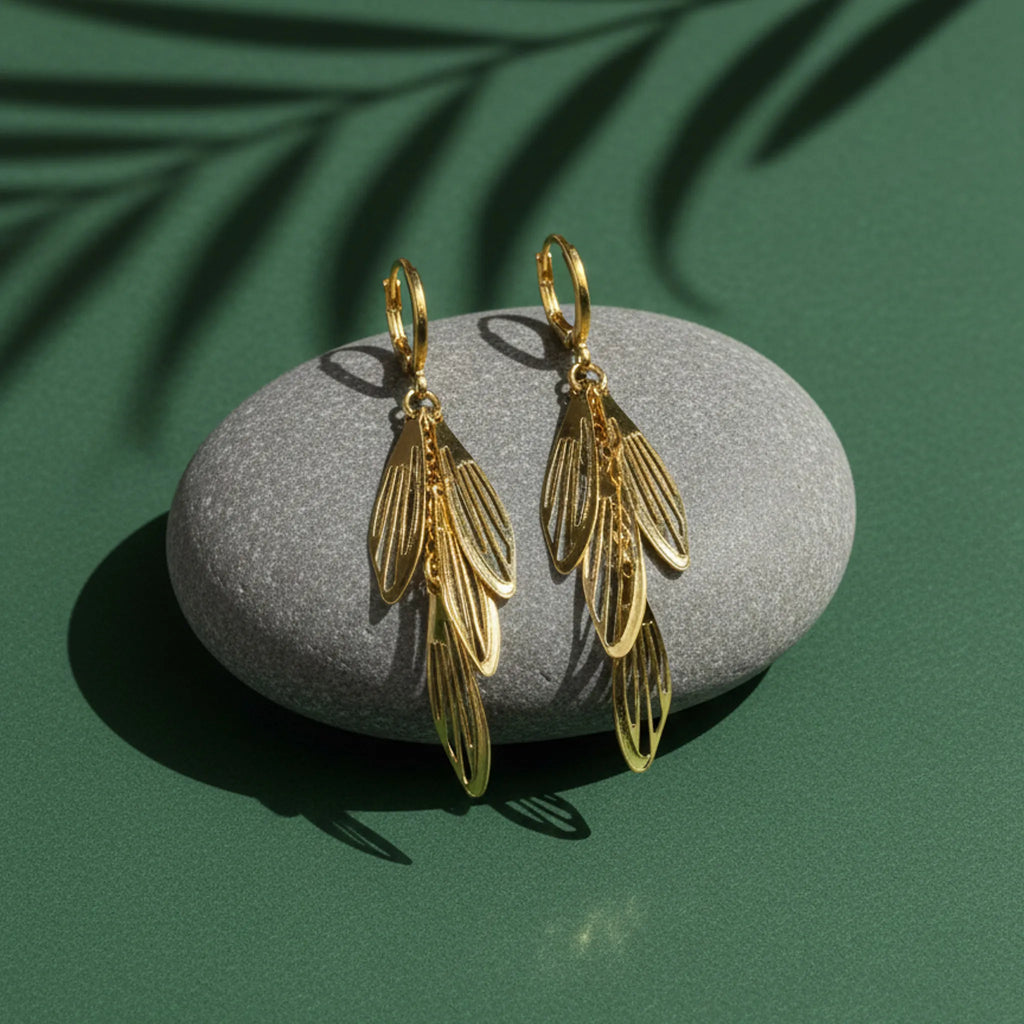 Feather Cascade Earrings