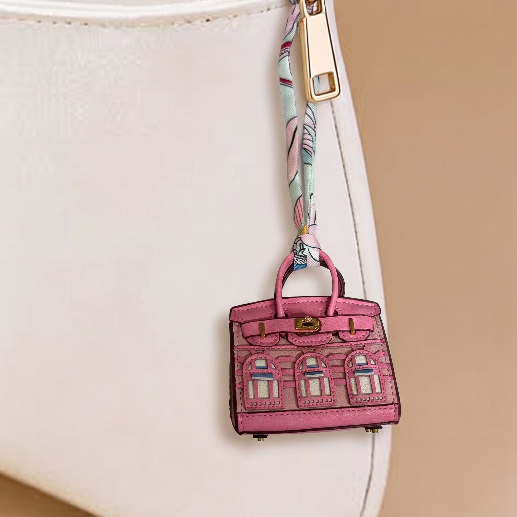 Emerald Facade Bag Charm