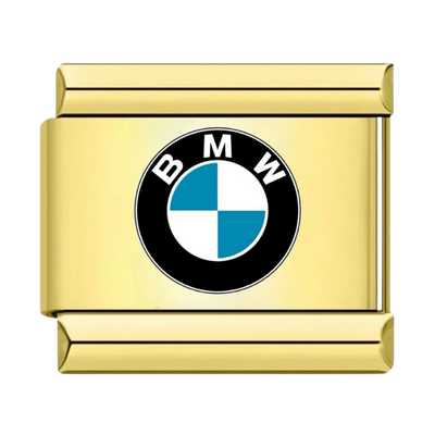 Cars Logo - BMW Gold