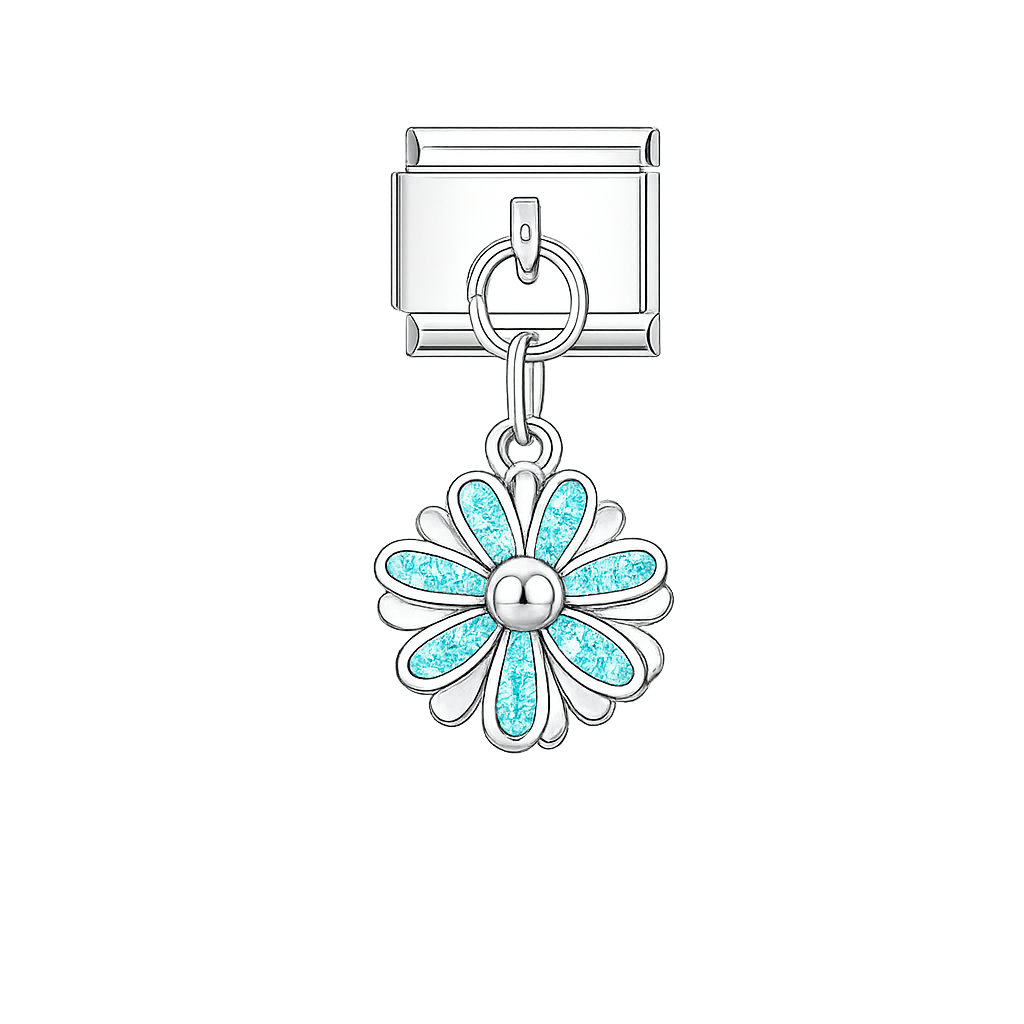 Blue Flower Charm