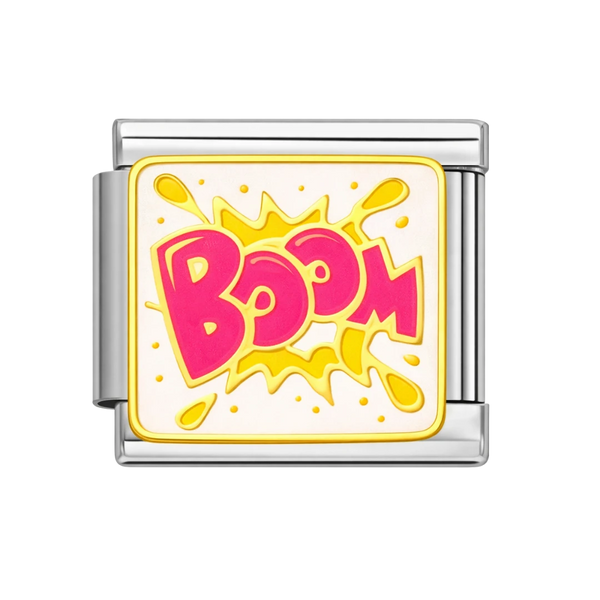 Boom Silver Charm
