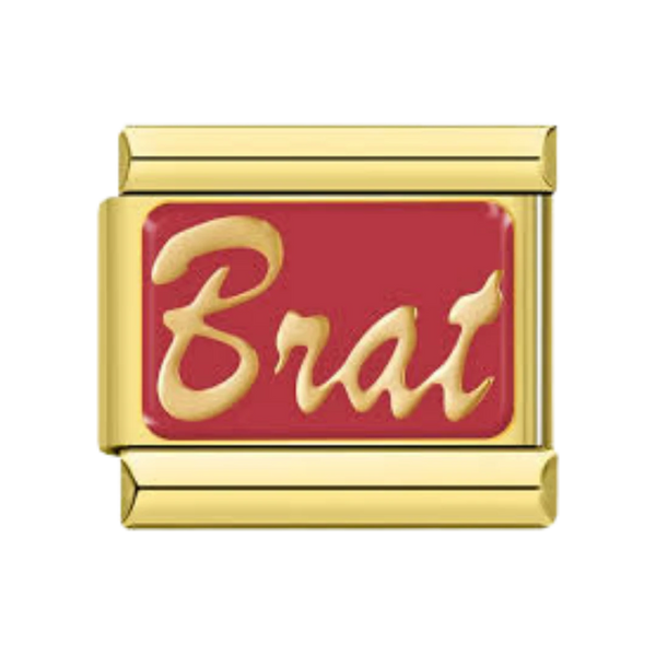 Brat Gold Charm