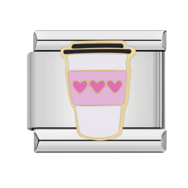 Cafe para love silver charm