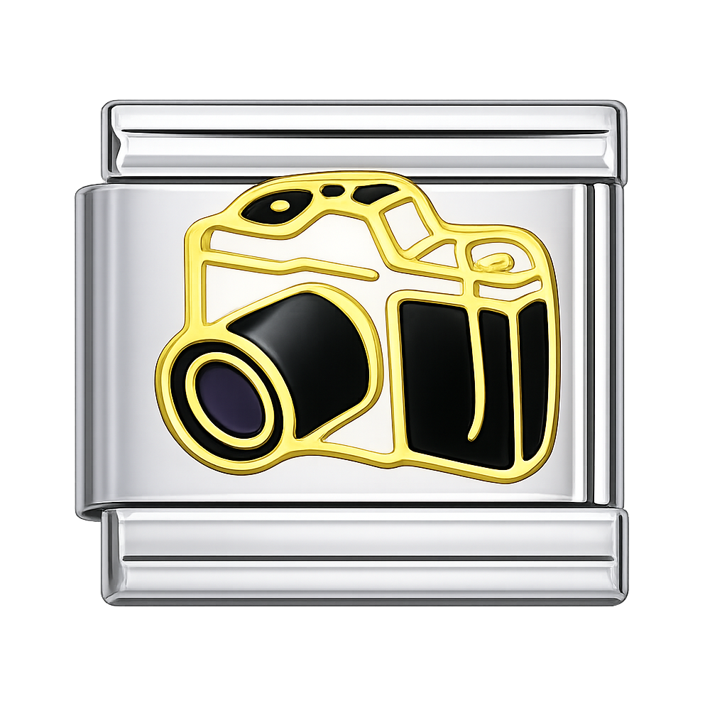 Camera Silver Charm