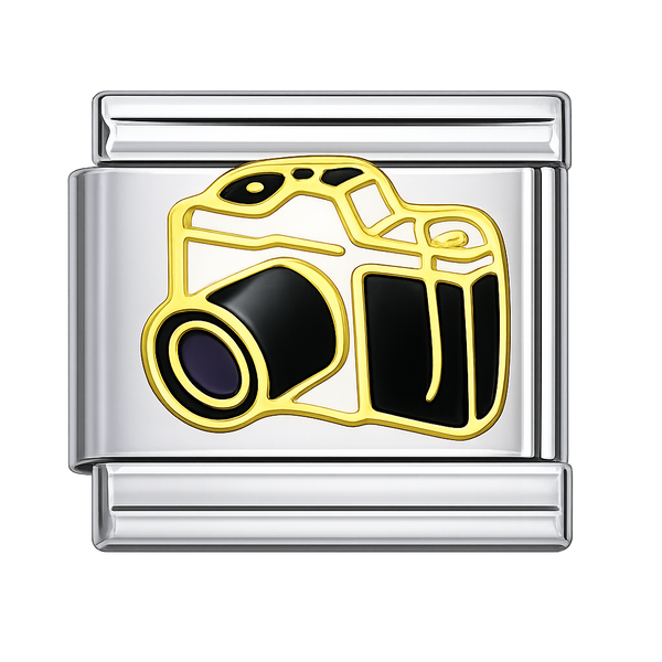 Camera Silver Charm
