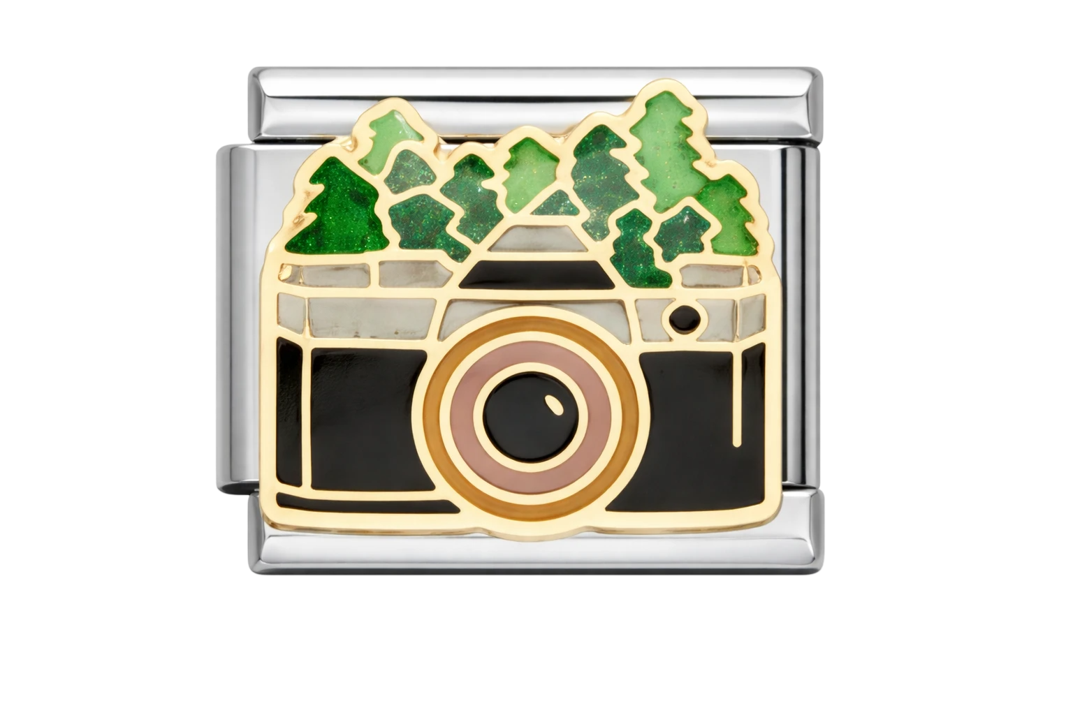 Camera Silver Charm