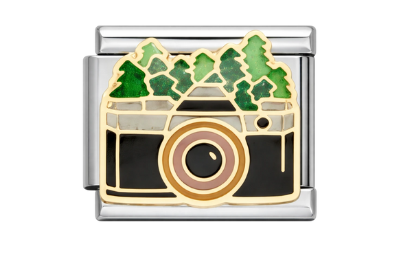 Camera Silver Charm