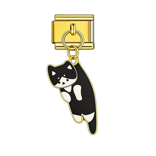 Cat Dangling Gold Charm